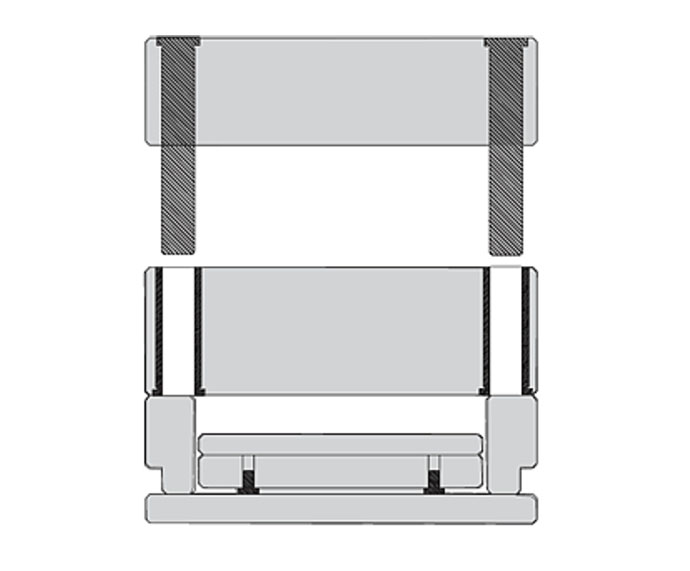 Portamoldes con placa flotante