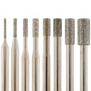 Puntas de Diamante Montadas - Vástago de 1/8"