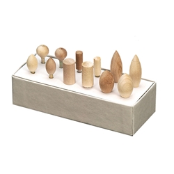 Juego de Puntas de Madera Natural